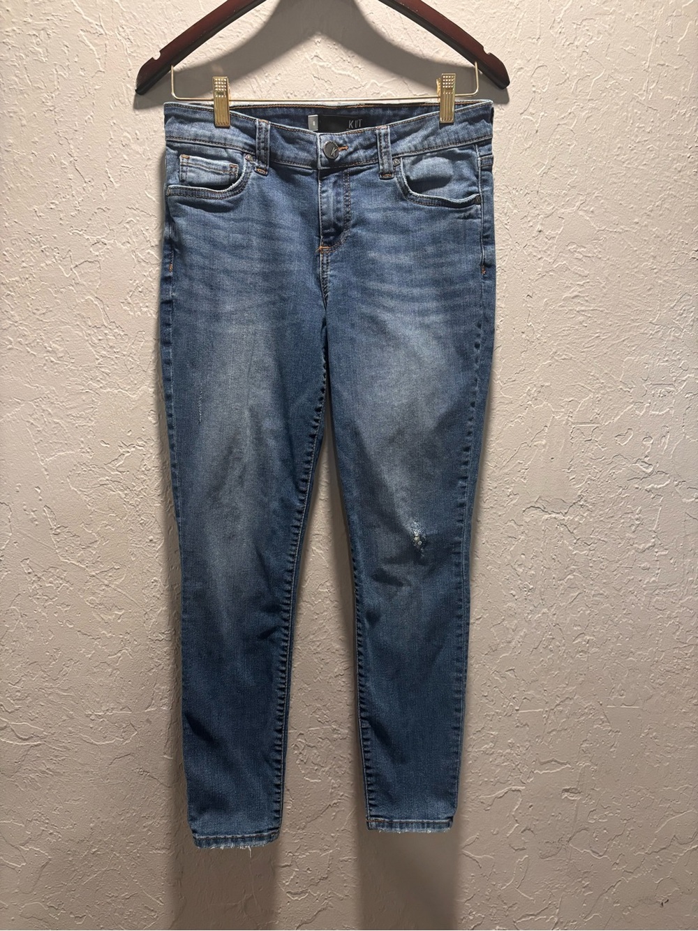 Kut from the Kloth Women's Mid Blue Skinny Jeans Size 8